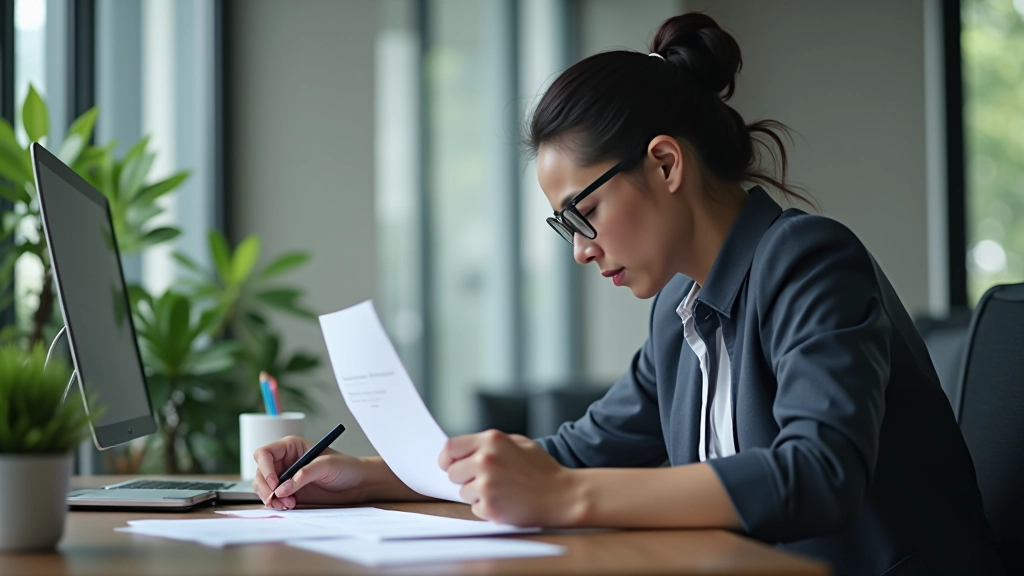 Entrepreneur working on strategy